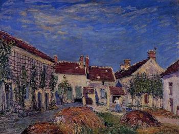 Alfred Sisley : Courtyard at Les Sablons